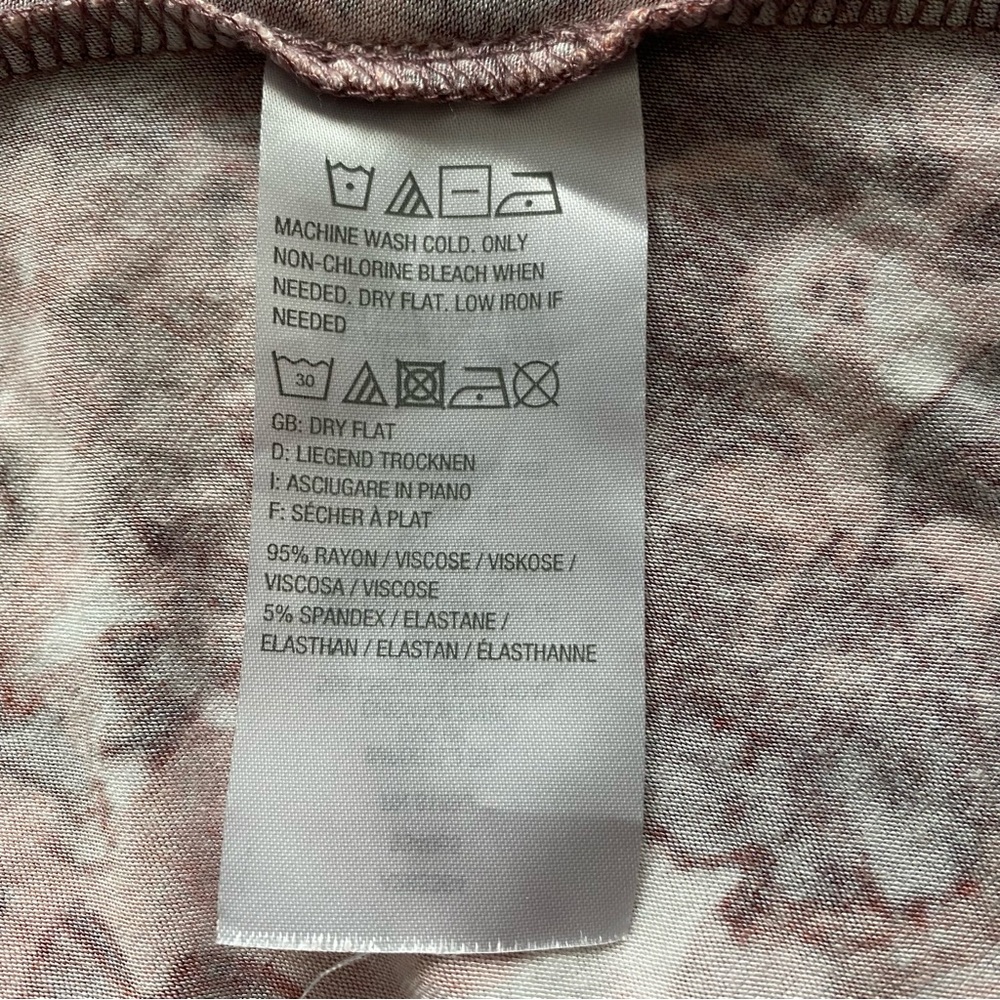 LOGO LAYERS Floral Sleeveless Floral Print Dress 95% Rayon 5% Spandex Size 2X - Picture 7 of 7